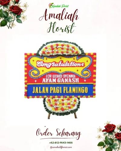 Bunga Papan Congratulation di Legon Kulon